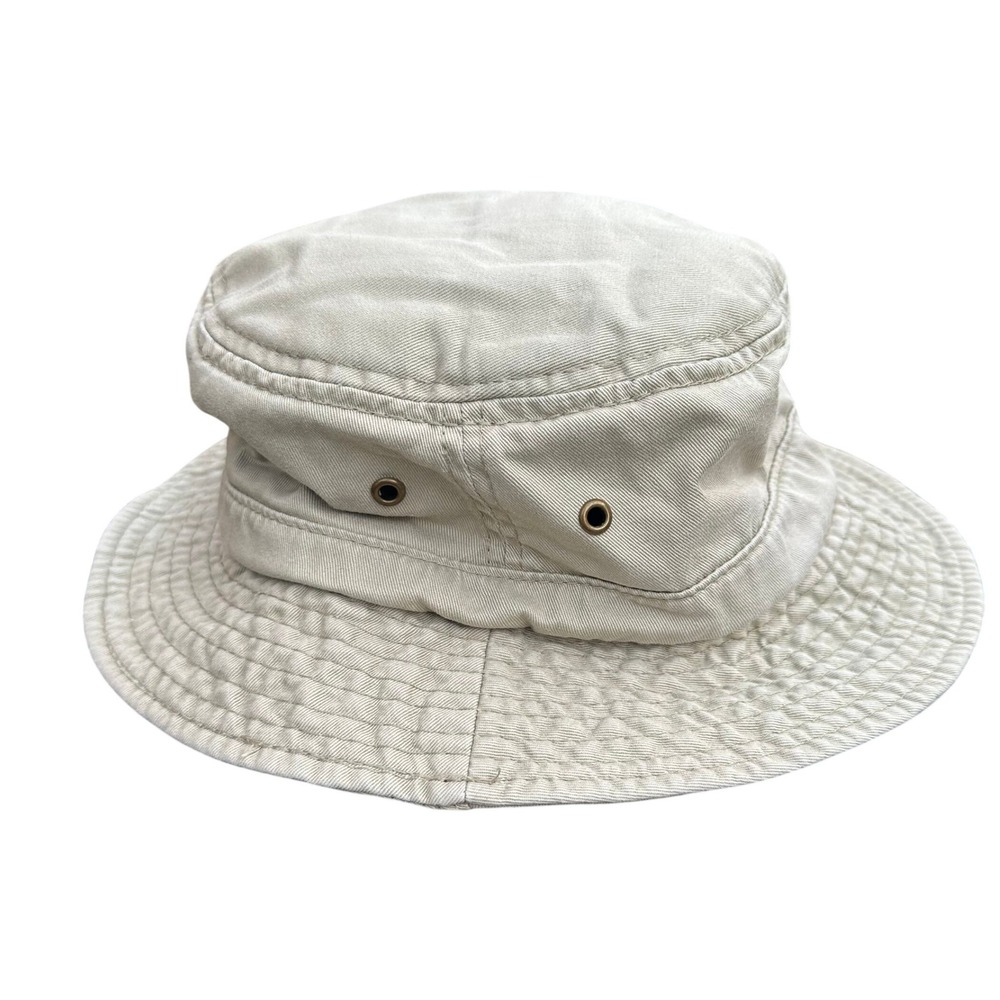 Conner Handmade Hats Organic Cotton Bucket Hat Medium Beige Safari Boonie
